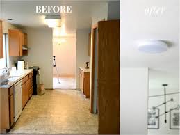 Changing out a light fixture might seem intimidating—possibly even a job to hire out for—but it's not actually as complex as you might think. How To Replace A Fluorescent Light With An Led Flush Mount Kitchen Update Tutorial Create Enjoy