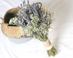 Dried Lavender Bouquet French Lavender Bunch Rustic Wedding Decor Barn Wedding Decor Flower Bouquet Wedding Lavender Bouquet Bridesmaid Bouquet