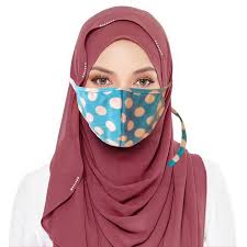 Gadis berhijab memakai topeng saat merayakan hari kemerdekaan indonesia dengan panduan keselamatan normal baru covid 19 digambar tangan. Jual Masker Mulut Hijab Wajah Motor Motif Korea Cocok Untuk Yang Berjilbab Kab Bekasi Sprei Wp Jj Tokopedia