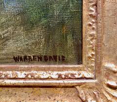 Warren Davis -nude Nymph at the Edge of the Forest-1924 Oil Painting - Etsy  Denmark