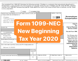 What Is Form 1099-Nec For Nonemployee Compensation