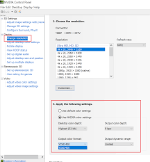 Contrast and gamma) to the factory/original settings? 4k 60hz Unable To Change Color Format Depth Tom S Hardware Forum