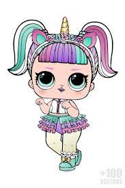 100 Lol Surprise Vectors In Cdr Png And Svg Lol Dolls Disney Princess Coloring Pages Cute Dolls