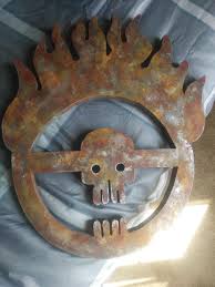 Upon learning this information, she stumbles across the desert and screams. A Screaming Skull I Made In Woodshop A Couple Of Years Ago It S Mdf Painted To Look Like Rusted Scrap Metal Looks A Bit Better Irl I Was Going For A Wasteland Y