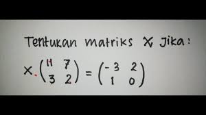 Mungkin sedikit agak bingung dan tidak paham, untuk lebih pahamnya mari langsung ke contoh soal saja. Cara Mudah Menentukan Matriks X Jika Xa B Youtube