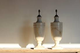 It ticks all the boxes with regards to material and quality. Fine And Large Pair Of 1920s 30s Italian Carrara Marble Table Lamps Table Lights