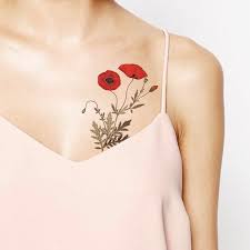 Bouquet de coquelicots coquelicots rouges coquelicot tatouage idées de tatouages fleurs bouquet de coquelicots rouges isolé sur blanc. 30 Inspirations De Tatouages Pour Le Printemps