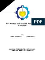 Bab 1 metode numerik secara umum. Contoh Soal Metode Numerik Fify Baru