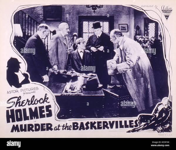 SILVER BLAZE, (aka MURDER AT THE BASKERVILLES), Ian Fleming, Arthur Wontner  as Sherlock Holmes, John Turnbull, 1937 Stock Photo - Alamy