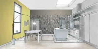 C'est donc tout naturellement qu'il gagne ceux de la cuisine. Du Papier Peint Dans La Cuisine Blog Au Fil Des Couleurs Papiers Peints Et Decors Muraux