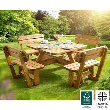 As the pandemic forces people to spend more time socialising outside. Anchor Fast 8 Seater Pine Wood Picnic Bench Costco Uk