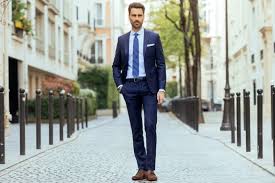 Shop cheap mens navy blue suits with 3 button jackets | great for work and play at contemposuits. Dark Blue Loro Piana Suit The Nines Collection