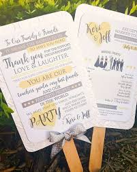 Ceremony Program Fans Say Thank You And Help Your Guests Keep Cool At The Same Time Diy With The Wedding Ceremony Programs Wedding Program Fans Wedding Fans