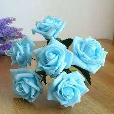 Check spelling or type a new query. Baby Blue Artificial Flowers Light Blue Faux Flowers Bouquets Vanrina