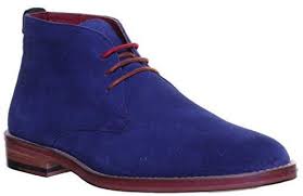 Justin Reece Mens Premium Leather Sole Chukka Red Trim Suede Boot 12 Uk Navy Suede Shoes Men Boots Suede Boots