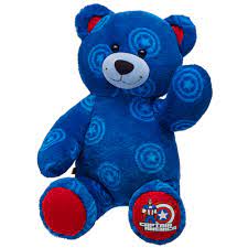 New 2014 Captain America Bear Build A Bear Custom Teddy Bear Bear Stuffed Animal