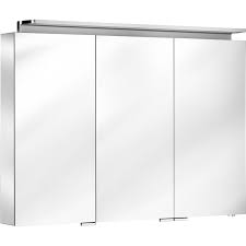 14 watt inklusive schalter und steckdose. Keuco Spiegelschrank 100 Cm Royal Silber Eloxiert Eek A A Kaufen Bei Obi