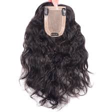 The best permanent option for thin hair. Amazon Com Wavy Curl Human Hair Wiglet Hairpieces For Thinning Hair 9x14cm Silk Base Crown Wig Topper For Women 8 Dark Brown Beauty
