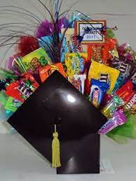 Upload the photo and add the words, congrats grad to the card. Graduation Bouquet Candy And Gift Cards Gift Card Bouquet Candy Bouquet Diy Graduation Candy