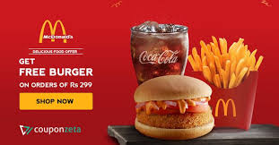 Getting Food Delivery Is Never Been This Easy Quickly Order Delicious Food At Mcdonald S Get A Free Burger Along Mcdonalds Coupons Food Coupon Food