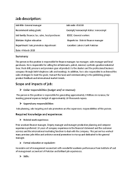 Below are some general guidelines for writing each of these sections effectively. Job Description Proforma Project Sales Taxes