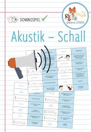 Akustik Schall Domino Spiel Unterrichtsmaterial Im Fach Physik In 2020 Domino Spiele Domino Akustik