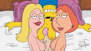Post 2598736: American_Dad animated crossover Family_Guy Francine_Smith  Lois_Griffin Marge_Simpson nickartist The_Simpsons
