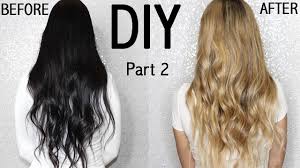 Give your blonde ombré hair a cool, unique look by starting the color change at the midpoint between the shoots and shaft of your strands. How To Diy Balayage Ombre Hair Tutorial At Home From Dark To Blonde Youtube
