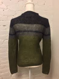 Compared with shopping in real stores. Sisley Mohair Blend Mock Neck Sweater Black Green Col Gem