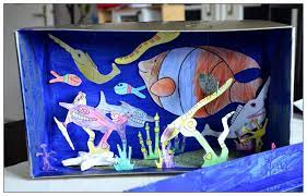 Aquarium basteln mit kindern die besten wege von making ihre eigenschaft erscheinen neu wird zu update die möbel mit jeder ahreszeit. Schuhkarton Aquarium Diy Baby Kind Und Meer