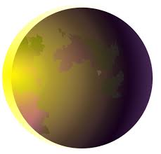 „da den sjette time kom, blev der mørke over hele landet indtil den niende time. disse tre timer med mørke fra middagstid til kl. Illustration Av Solformorkelse Bakom Jorden Public Domain Vektorer