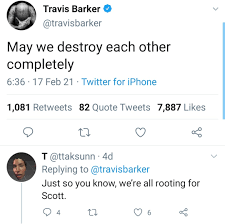 The crash happened in 2008, as he and his friend and fellow passenger dj am took off during a private plane with barker's watchman charles still and his assistant chris baker. Travis Barker Shares Love Letter He Got From Kourtney Kardashian Chigan Madu