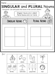 Summer Review With A Freebie Kindergarten Smarts Plurals Plurals Worksheets Nouns Worksheet