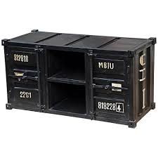 Check spelling or type a new query. Cargo Black Shipping Container 2 Door Tv Cabinet 7g580 Cdi Furniture Furniture Tv Cabinets