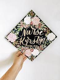 Grad Cap Toppers Graduation Cap Decoration Bsn Graduation Cap Nurse Graduation Cap Designs