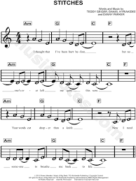 Print And Download Stitches Sheet Music By Shawn Mendes Sheet Music Arranged For Piano Voca Saxophone Sheet Music Clarinet Sheet Music Piano Songs Sheet Music