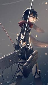 Attack On Titan Mikasa Wallpapers On Wallpaperdog #mikasa ackerman #levi ackerman #attack on titan #attack on titan wallpaper #shingeki no kyojin #iphone wallpaper #anime. attack on titan mikasa wallpapers on