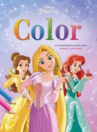(klik op de afbeelding om deze te vergroten.) Disney Prinses Kleurblok Met Uitscheurbare Kleurplaten