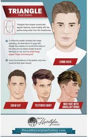 Triangle face shape is asymmetrical, with a wider jawline and a smaller forehead. Pin On Barberia