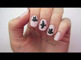 رسم الطيور بالمناكير على الاظافر سمبل وسهله رسومات اظافر سهله رسومات مناكير جديدة divergent nails nails nail designs