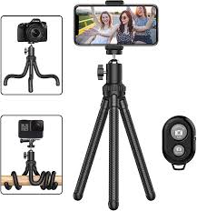 One of the problems with digital photos (and film camera photos) these days is camera shake. Amazon Com Phone Tripod Portable Cell Phone Camera Tripod Stand With Wireless Remote Flexible Tripod Stand For Selfies Vlogging Streaming Photography Compatible With All Cell Phone Sports Camera Gopro Camera Photo