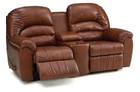 Taurus Loveseat Console In Carnival Penny Leather Grade 3000 Love Seat Recliner Leather Loveseat