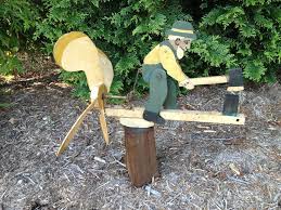 Whirligig Man W Axe Chopping Wood Lumberjack Whirlygig Whirly Gig Vtg Old Whirligig Backyard Fun Diy Toys