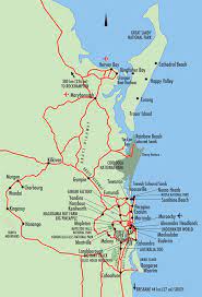 Australia Sunshine Coast Map Fraser Coast & Sunshine Coast Map - Queensland Australia