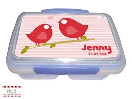 Vogelchen Lunchbox Brotdose Personalisiert Mit Dem Eigenen Namen Fur Kindergarten Schule Und Freizeit Brotdose Dose Mit Deckel Dose