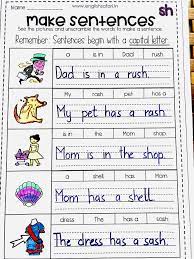 Free Make Digraph Sh Sentences Sh Words Digraph Words Digraphs Worksheets