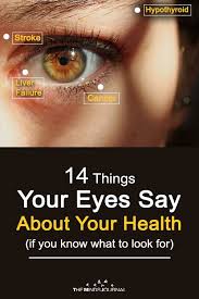 14 Things Your Eyes Say About Your Health Eyes Health Dry Eye Syndrome