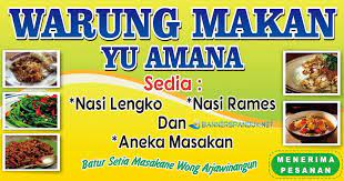 Contoh banner spanduk rumah makan restaurant cafe. Contoh Banner Spanduk Warung Makan Nasi Yang Unik Dan Makanan Spanduk Masakan