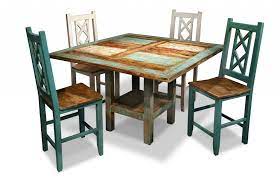Budget mexican dining set in distressed waxed pine. Distressed Dinner Table Dining Room Furniture Distressed Furniture Furniture