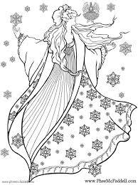 Image Detail For Coloring Page Winter Fairy Img 6126 Coloriage Pages Coloriage De Fees Coloriage Fee